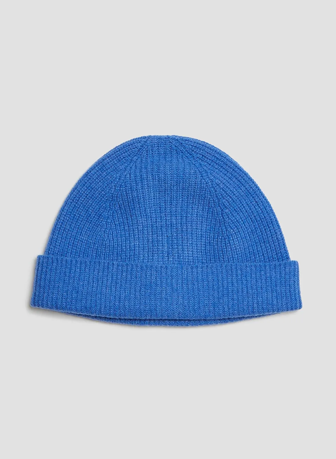 Lambswool Beanie in Pacific Blue