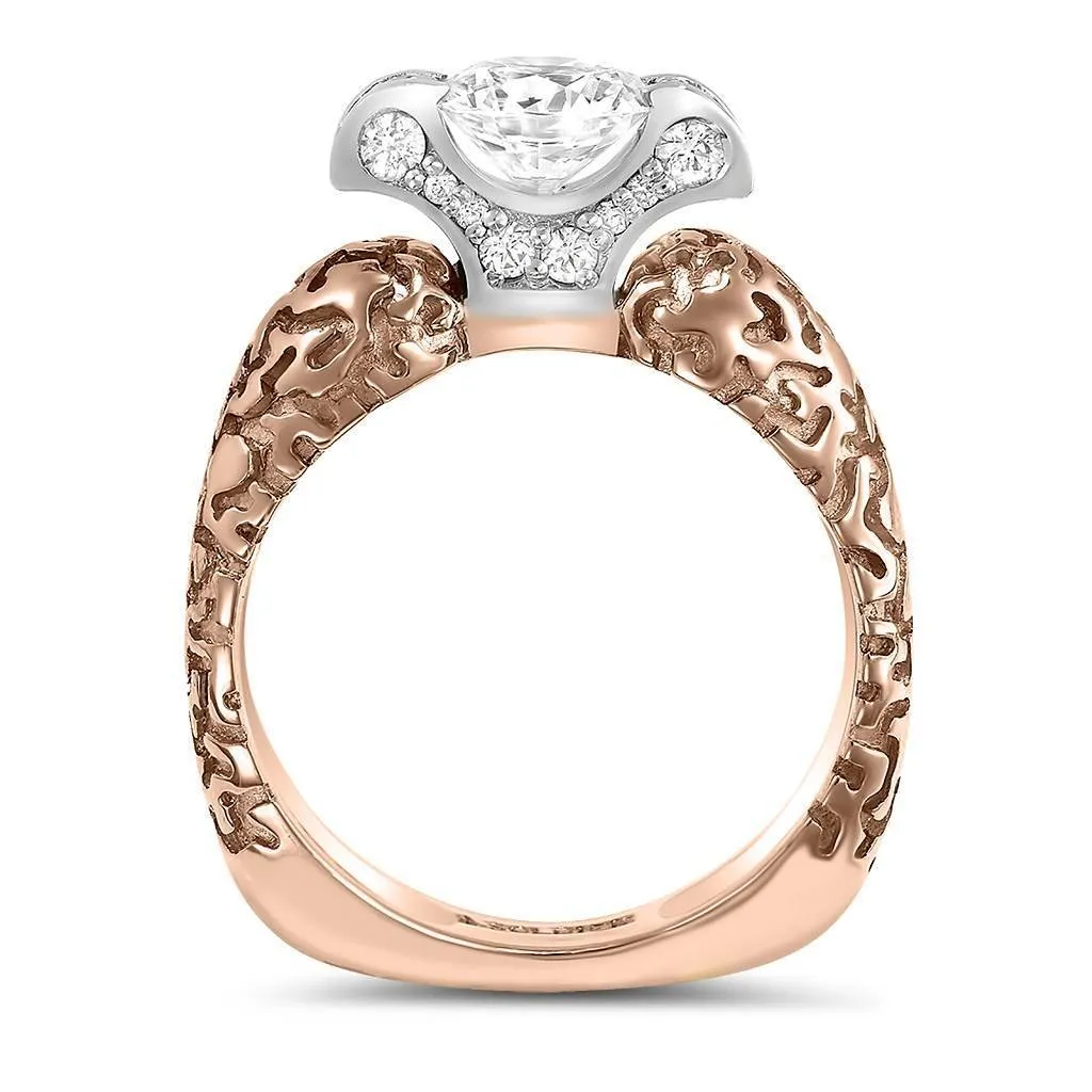 Lily Diamond Gala Texture Engagement Ring