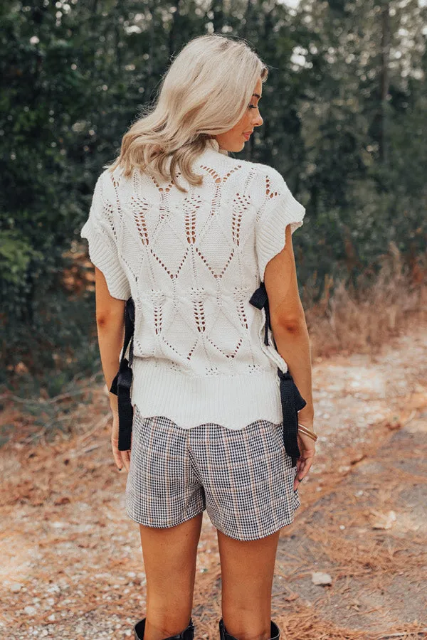 Long Weekend Wonderful Knit Sweater Top In Ivory