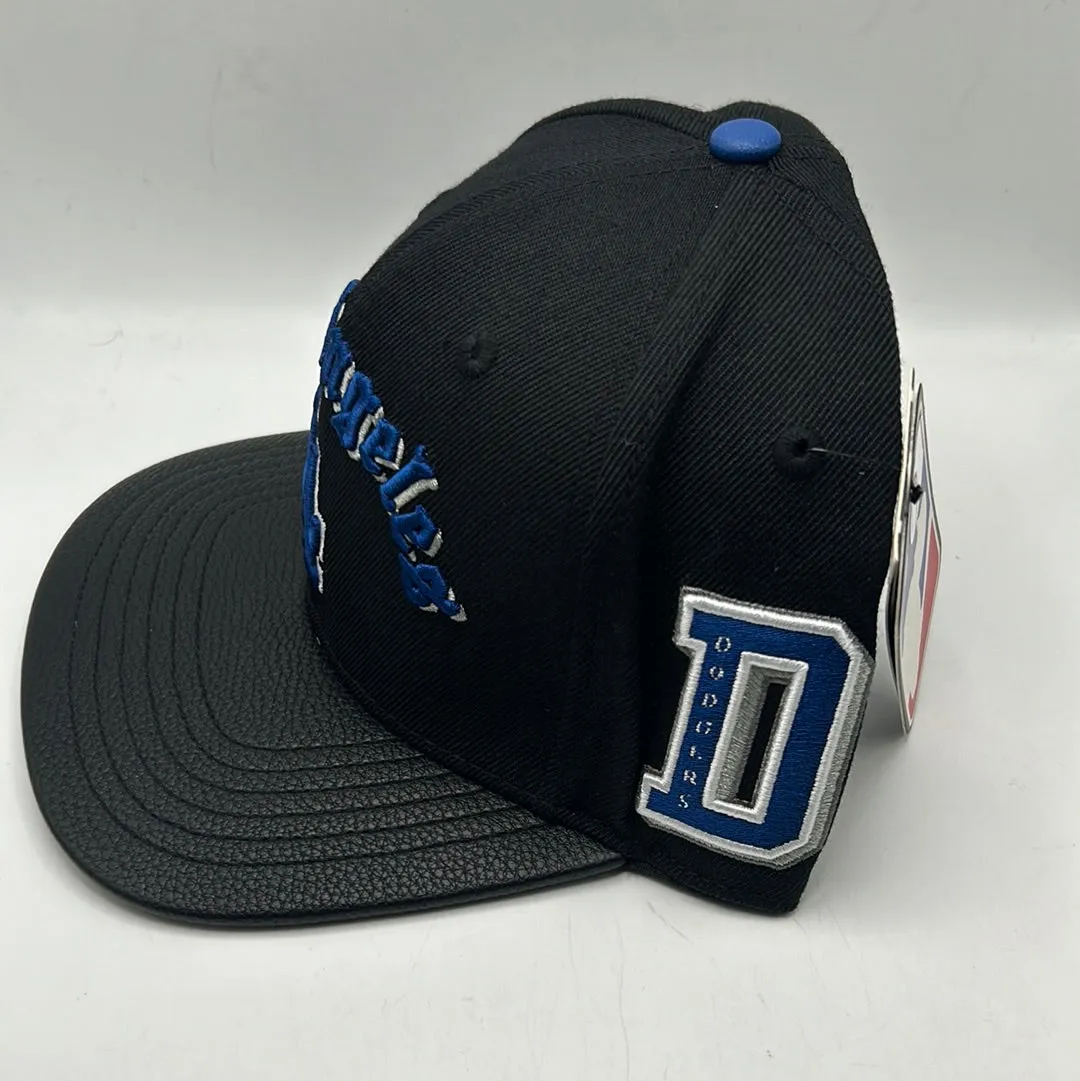 Los Angeles Dodgers MLB Pro Standard Genuine Merchandise 2020 World Championship and D Dodgers Side Patches Black Snapback