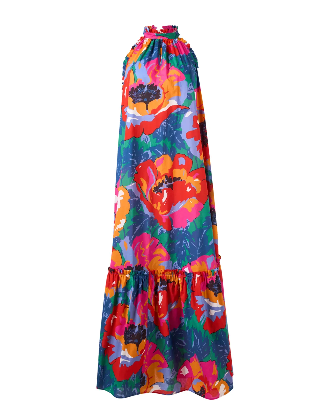 Melinda Multi Print Halter Dress