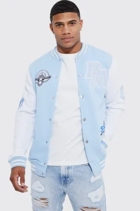 Members Club Applique Varsity Jacket