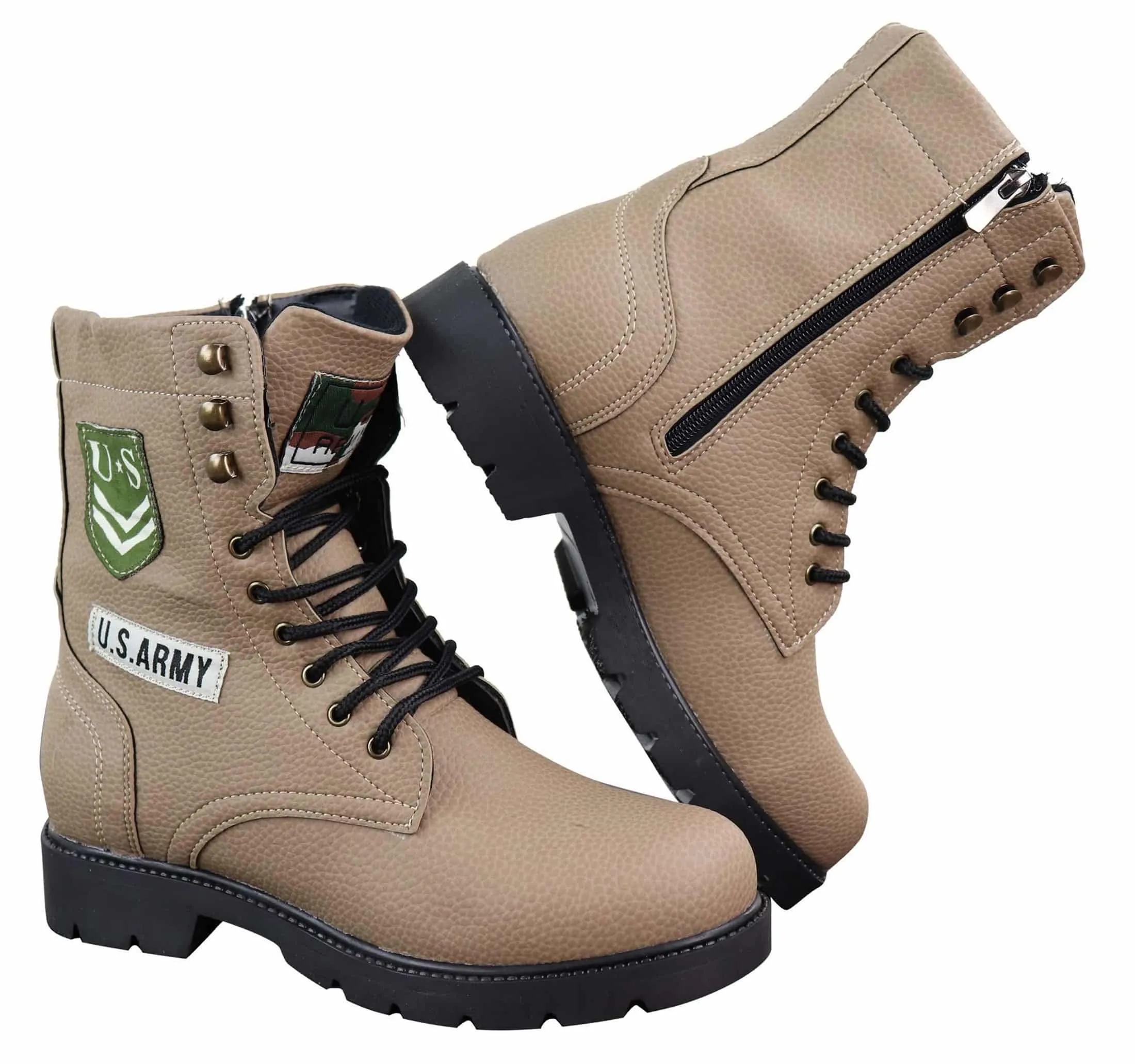 Mens U.S. Army Style Ankle Boots