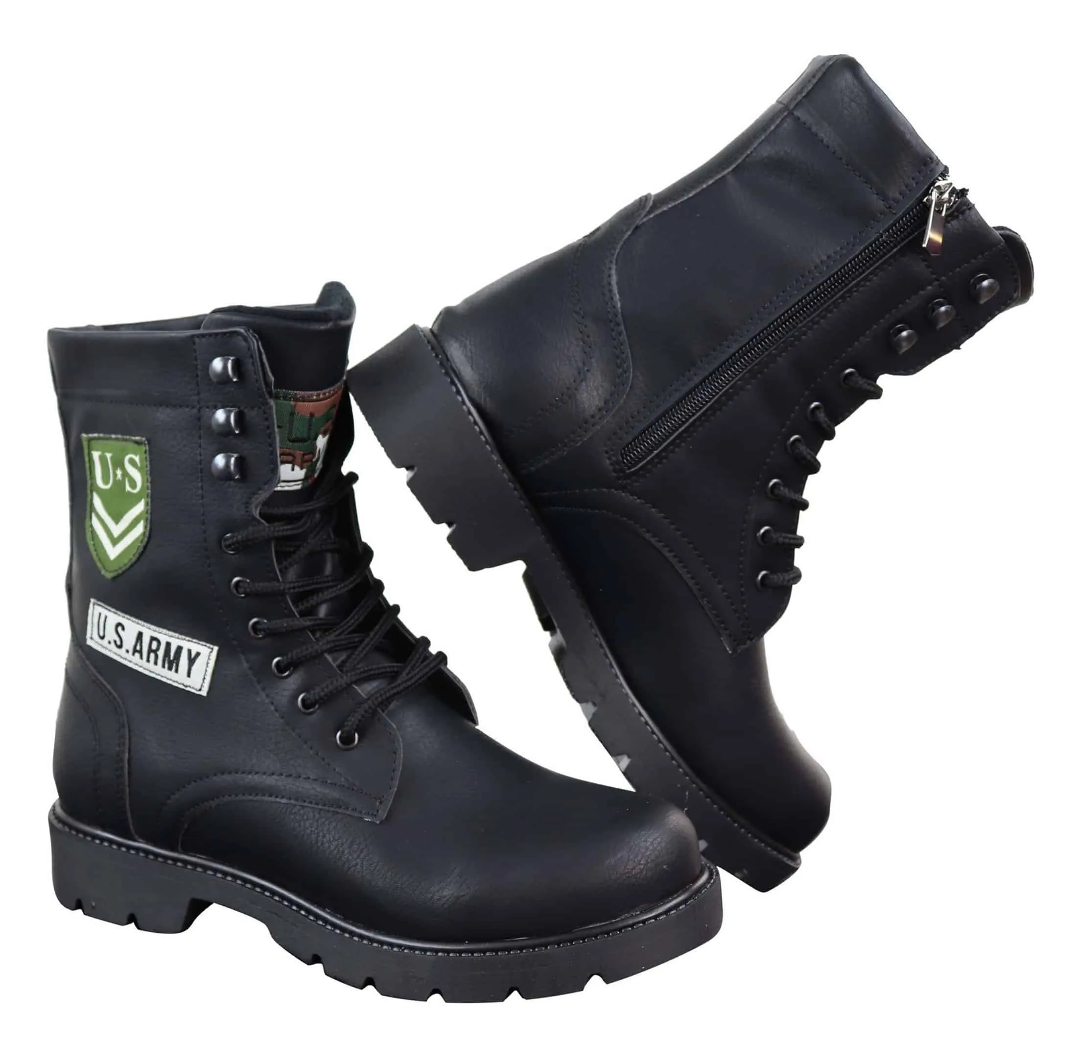 Mens U.S. Army Style Ankle Boots