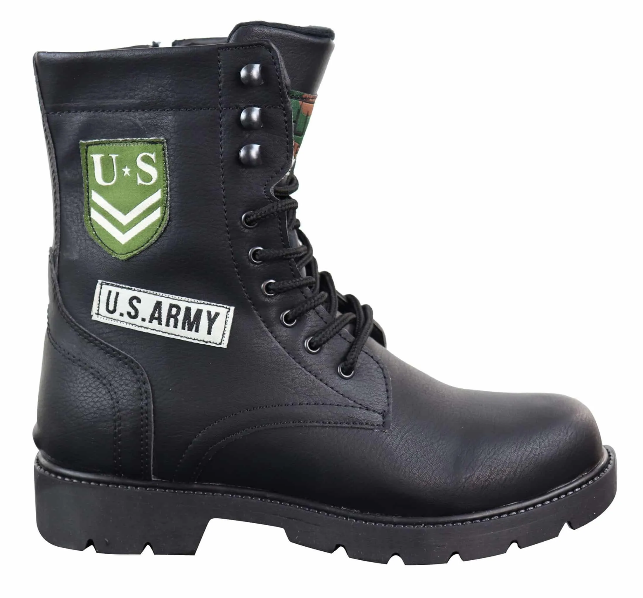 Mens U.S. Army Style Ankle Boots