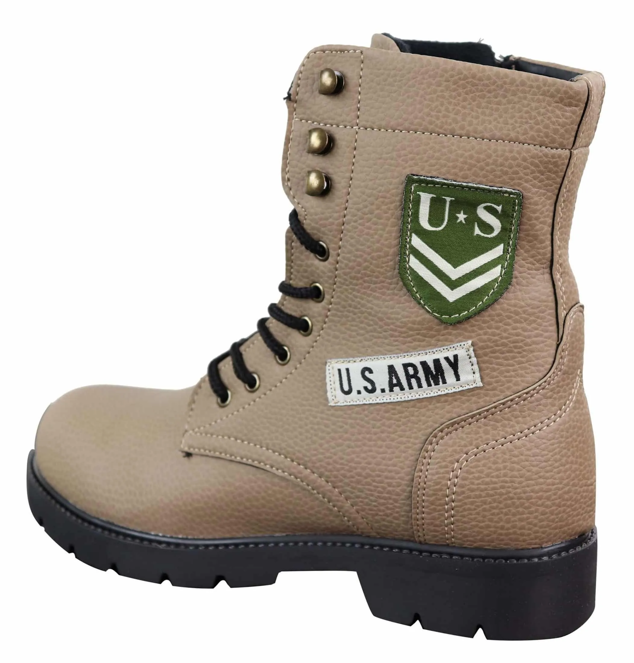 Mens U.S. Army Style Ankle Boots