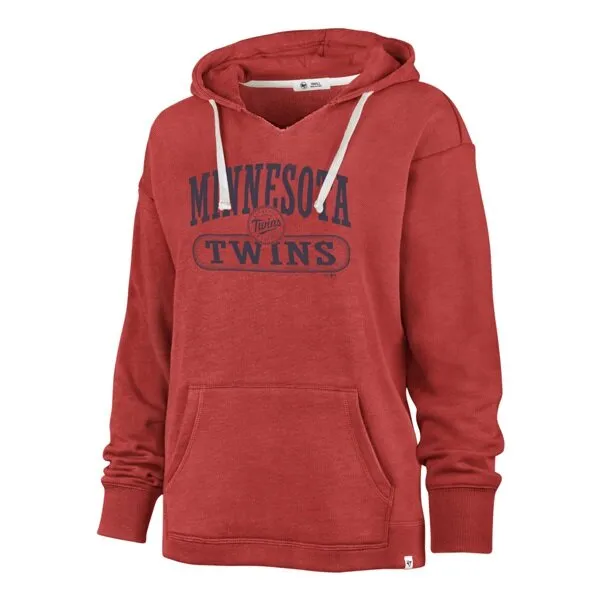 Minnesota Twins '47 Brand Women's Racer Red Wilder Kennedy Hoodie