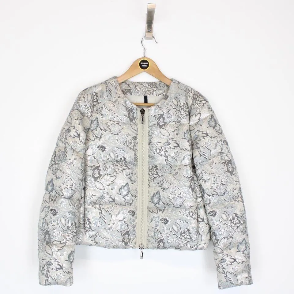 Moncler Aurone Brocade Down Jacket Medium