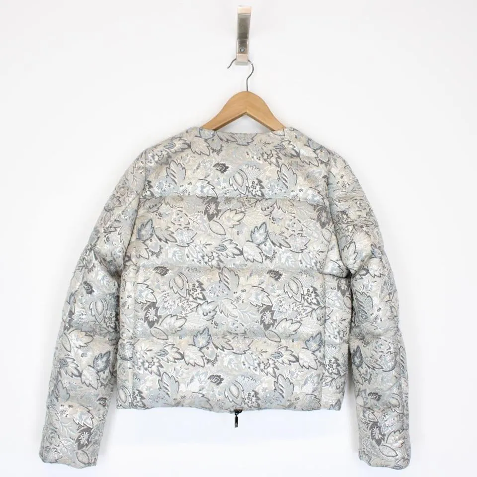 Moncler Aurone Brocade Down Jacket Medium