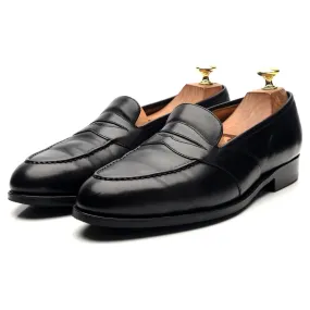 'Montpellier' Black Leather Loafers UK 7.5 E