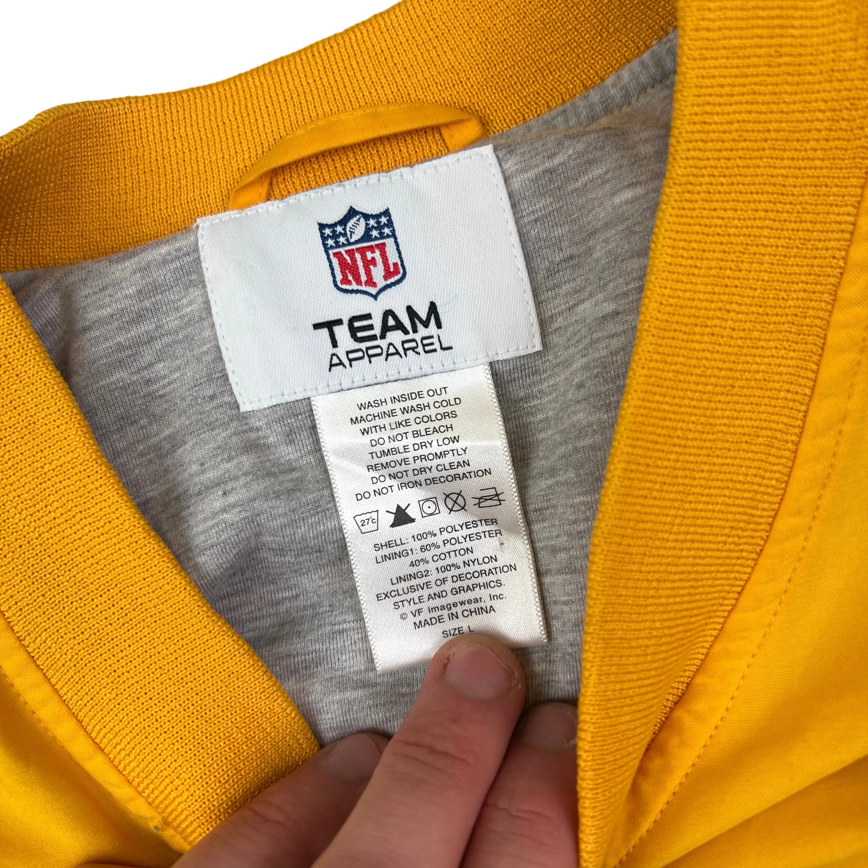 NFL Packers Yellow Pullover Jacket