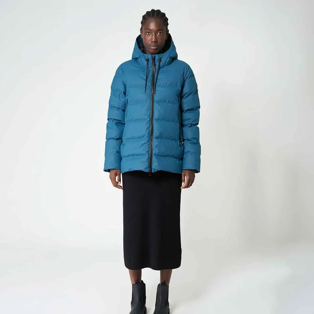 Nieve Quilted Waterproof Coat - Legion Blue