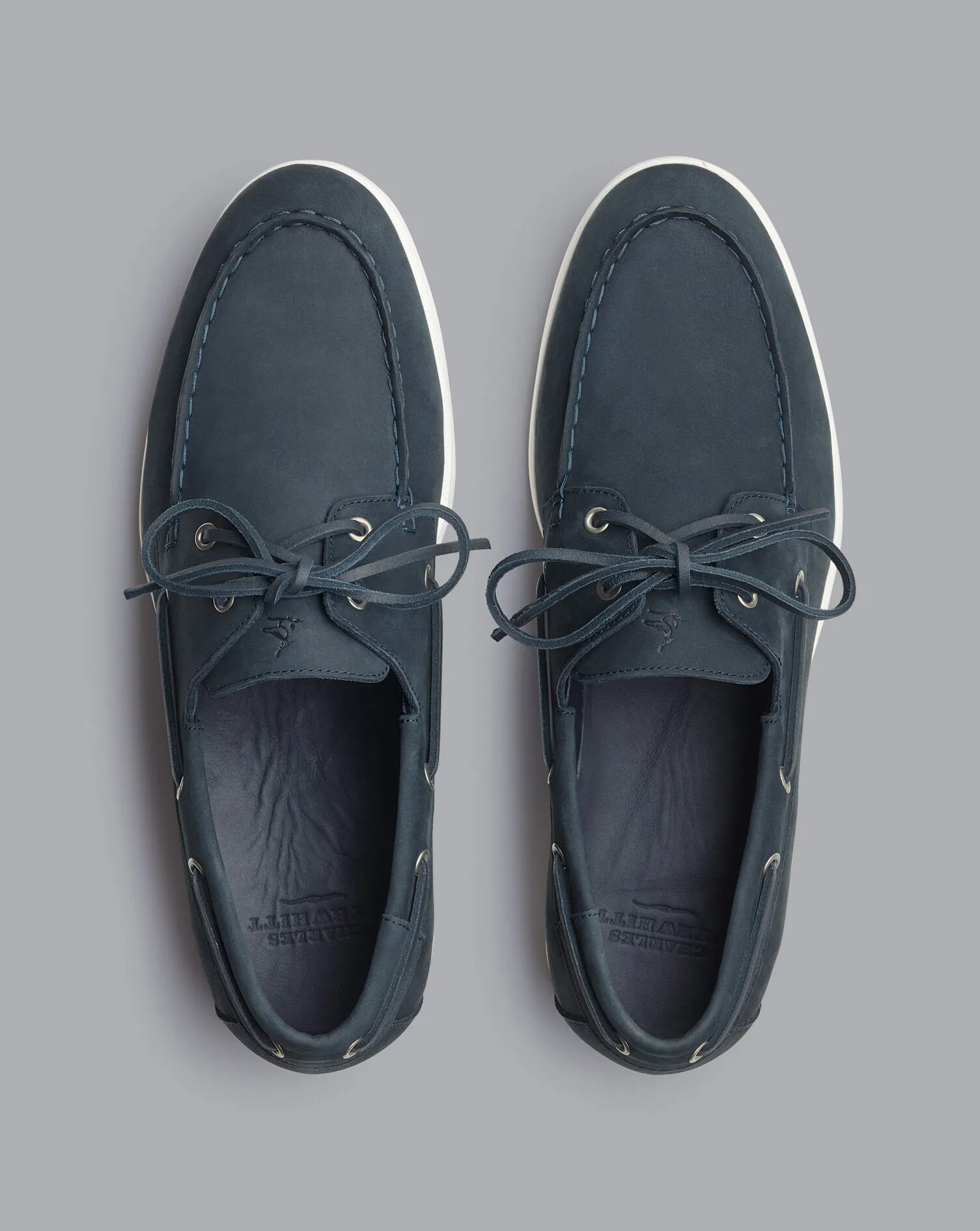 Nubuck Boat Shoes - Steel Blue