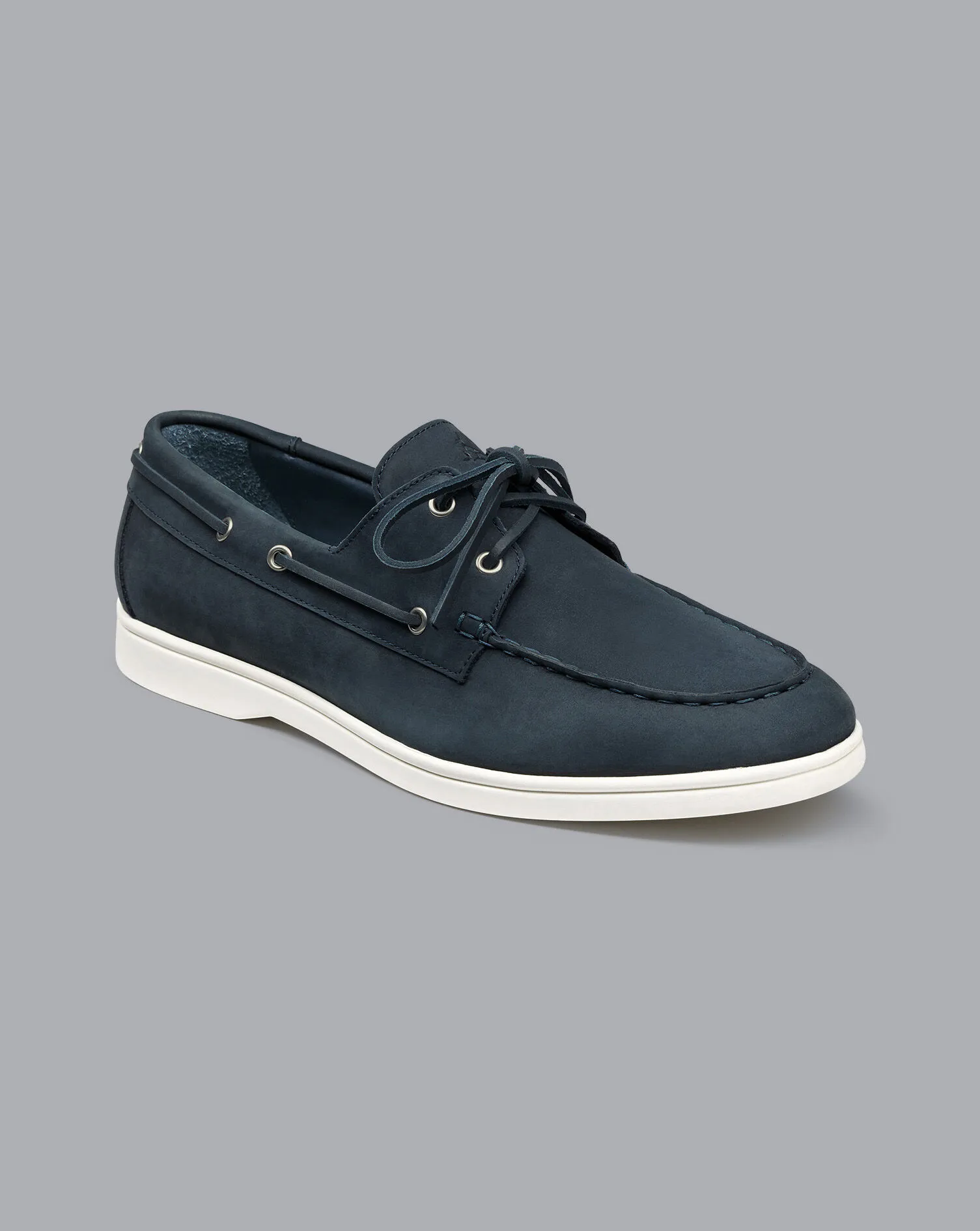 Nubuck Boat Shoes - Steel Blue