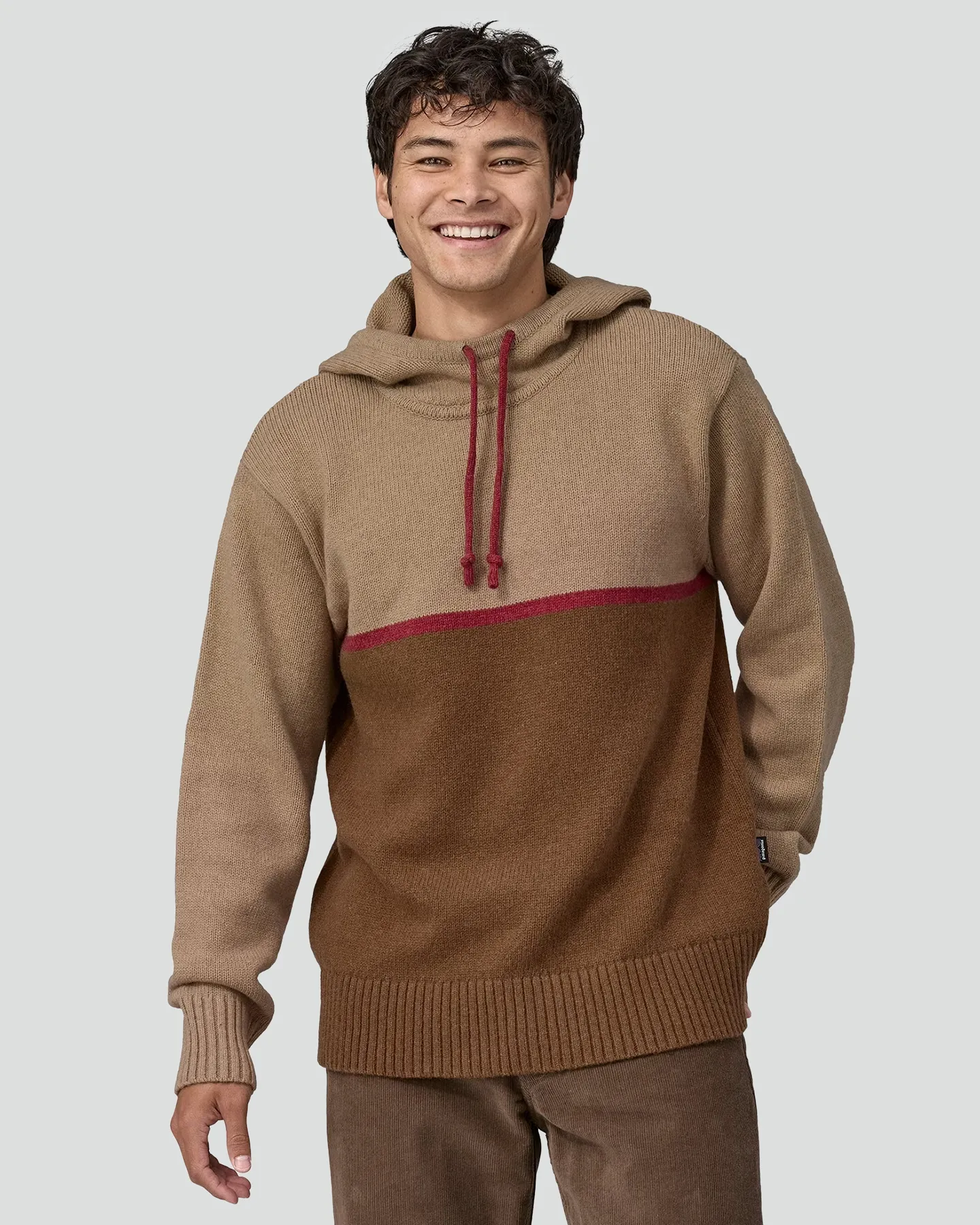 Patagonia Mens Recycled Wool-Blend Sweater Hoody - Nest Brown | SurfStitch