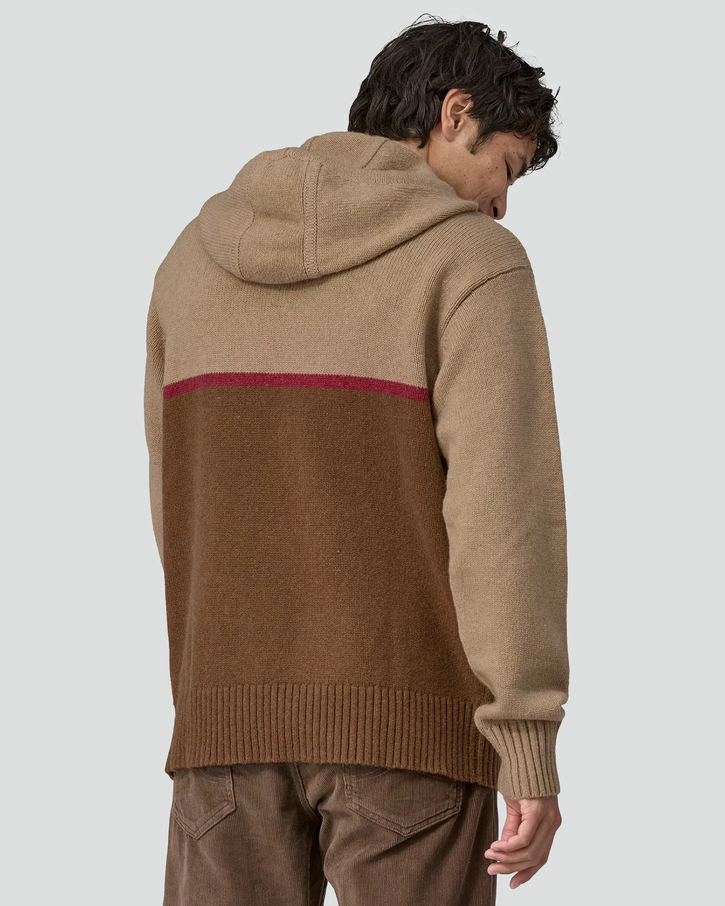 Patagonia Mens Recycled Wool-Blend Sweater Hoody - Nest Brown | SurfStitch