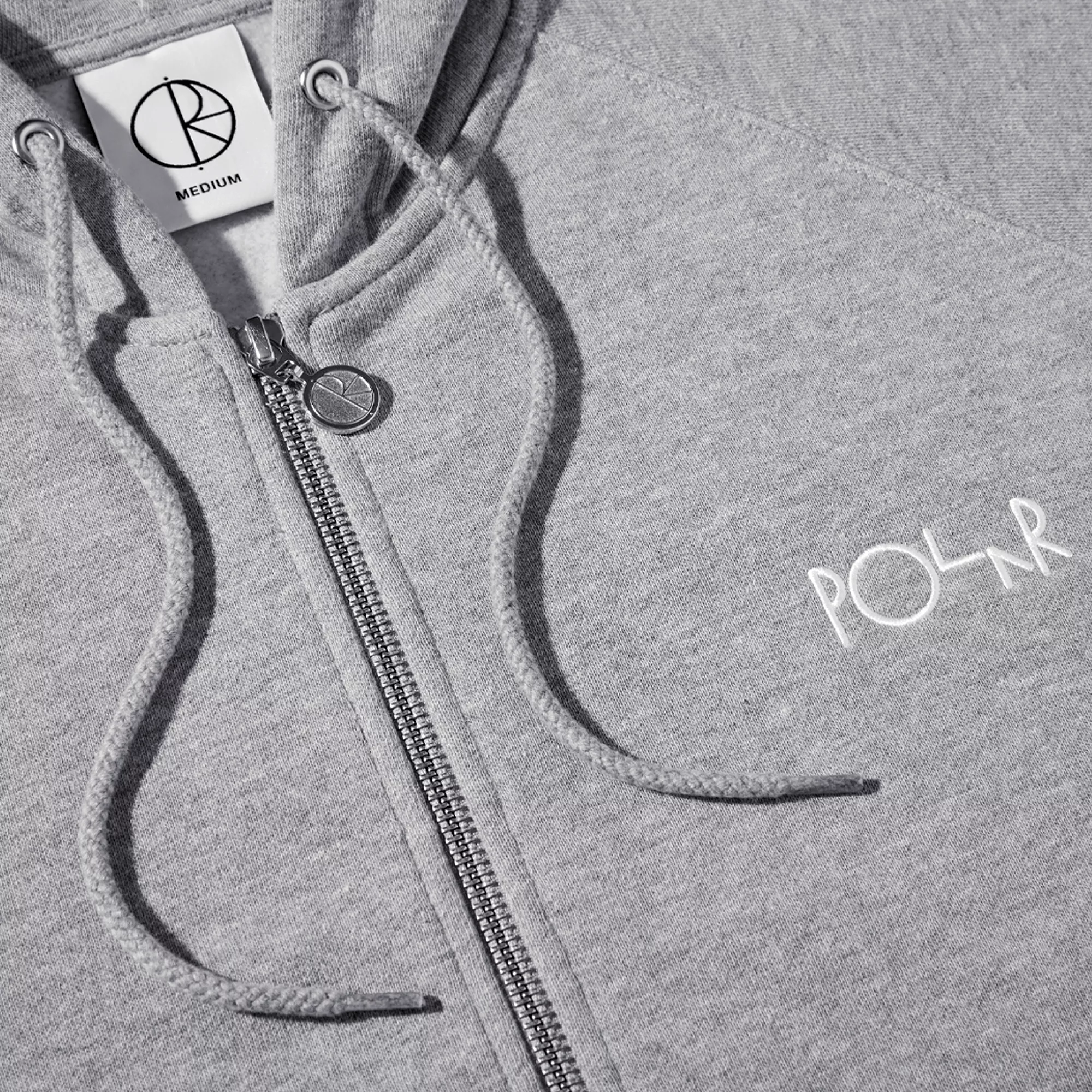 Polar Default Zip Hoodie Heather Grey