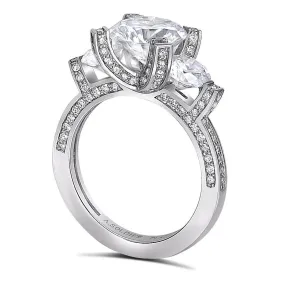 Princess Diamond Trinity Engagement Ring