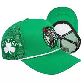 Pro Standard Boston Celtics 2 Tone Wordmark Foam Front Trucker (Kelly Green)