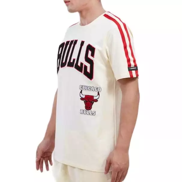 Pro Standard Chicago Bulls Retro Classic Striped Tee (Eggshell/Black) BCB156010