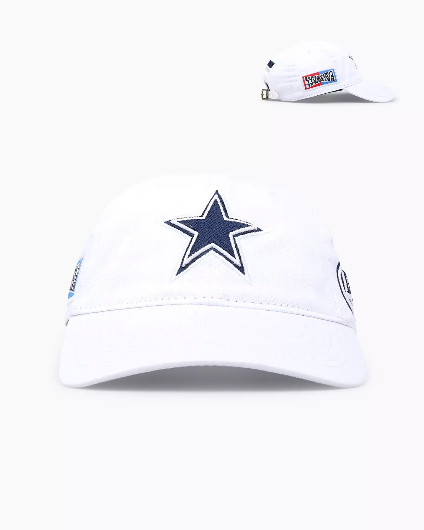 Pro Standard Dallas Cowboys Fast Lane Logo Dad Hat Strapback White