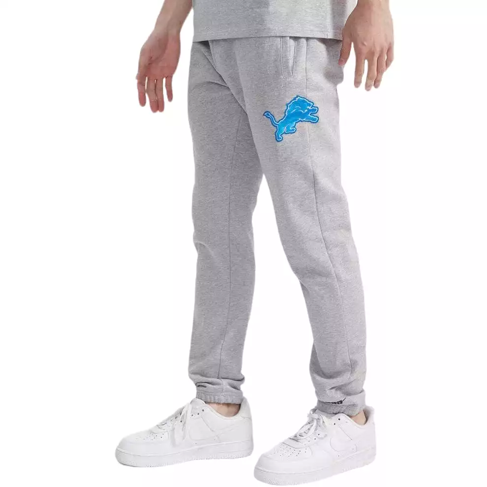 Pro Standard Detroit Lions Script Tail Rib Fleece Sweatpants (H.Gray/Black)