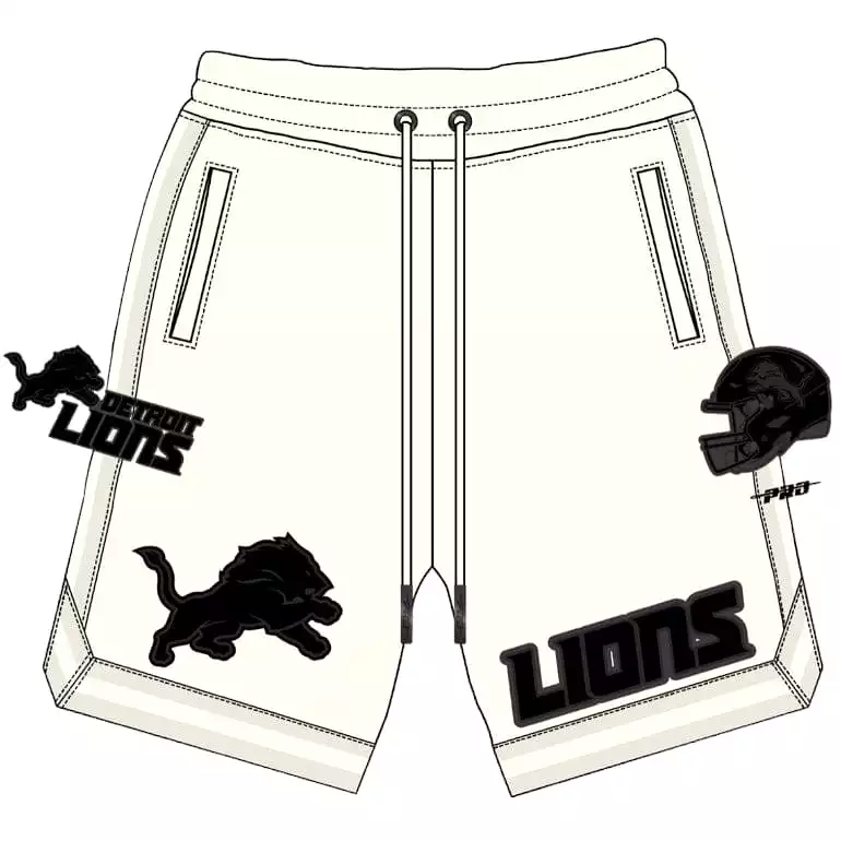 Pro Standard Detroit Lions Triple Tonal Dk Short (Eggshell)