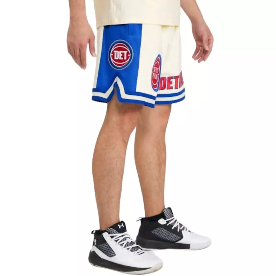 Pro Standard Detroit Pistons Retro Classic Dk 2.0 Short (Eggshell/Royal Blue)