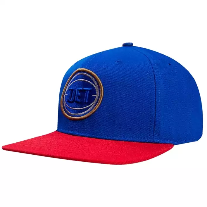 Pro Standard Detroit Pistons Sport Side Patch Wool Snapback (Blue/Red)