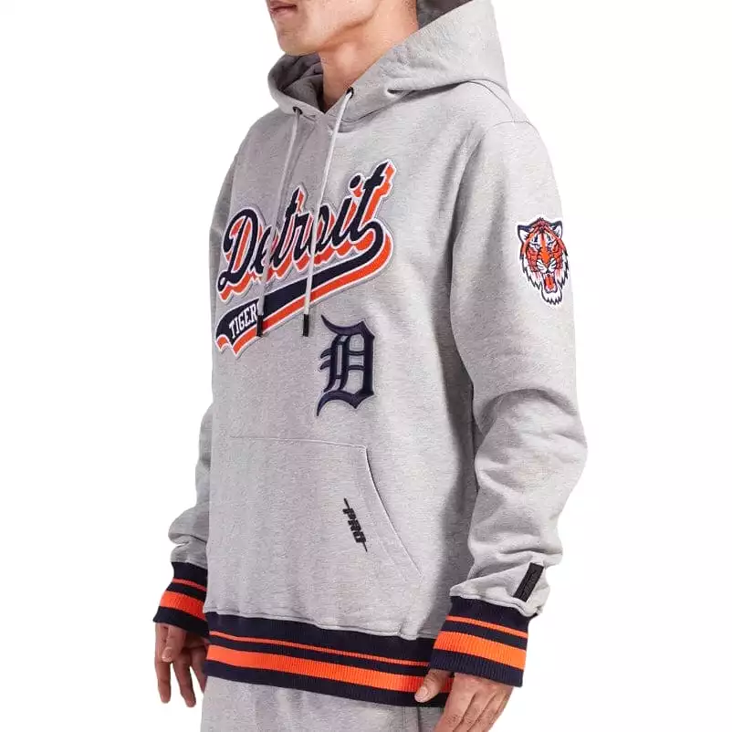 Pro Standard Detroit Tigers Brushed Back French Terry Hoodie (Heather Grey)