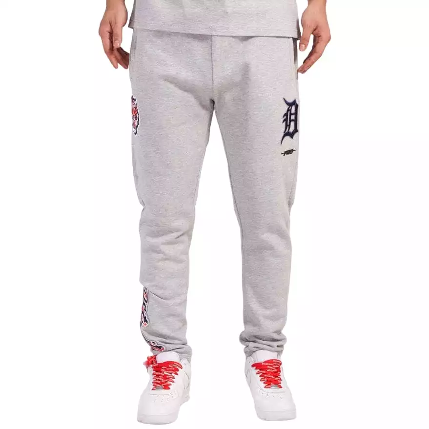 Pro Standard Detroit Tigers Brushed Back French Terry Joggers (Heather Grey)