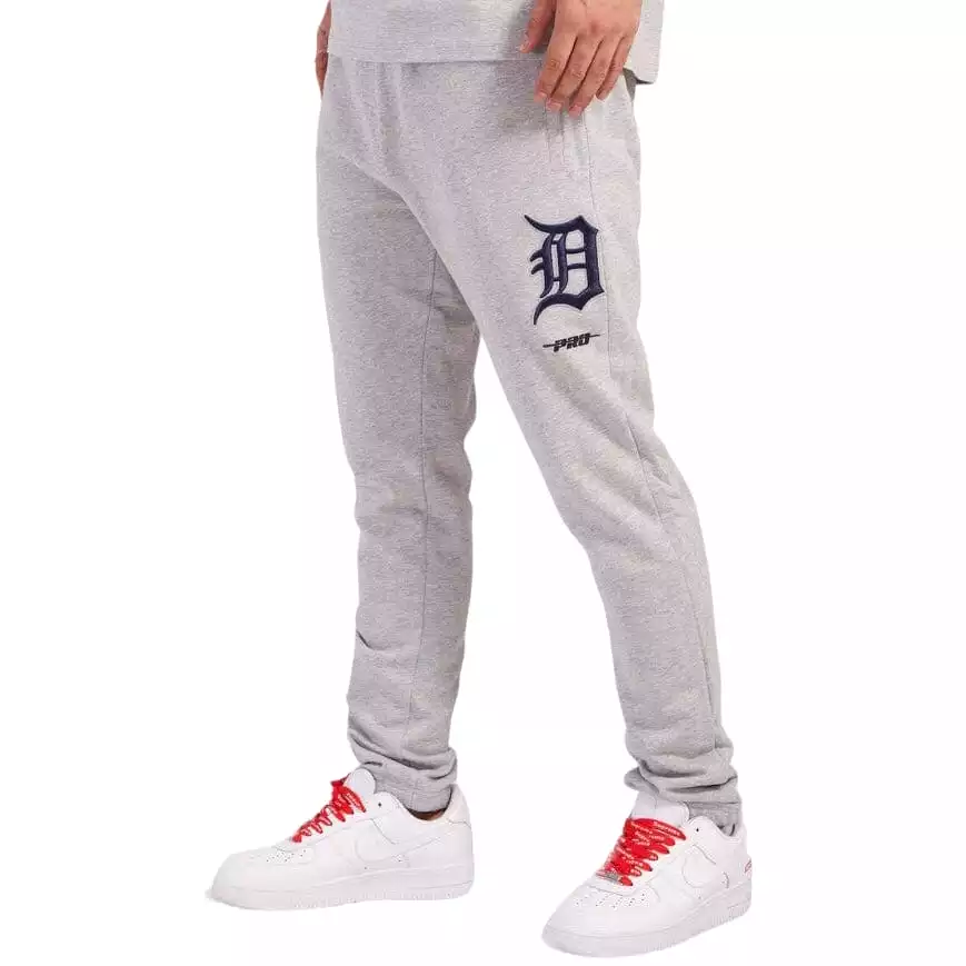 Pro Standard Detroit Tigers Brushed Back French Terry Joggers (Heather Grey)