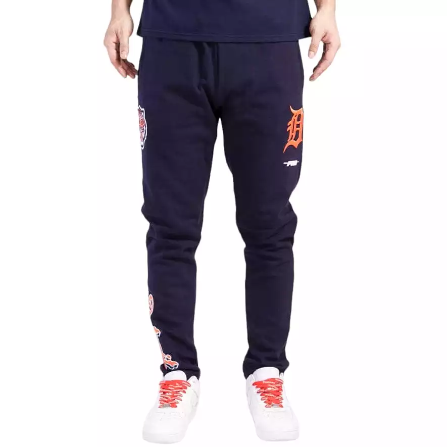 Pro Standard Detroit Tigers Brushed Back French Terry Joggers (Midnight Navy)