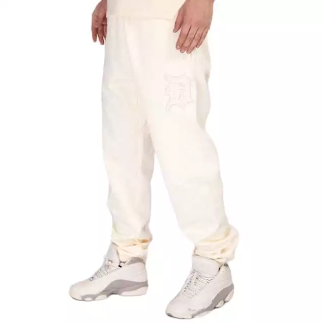 Pro Standard Detroit Tigers Neutral Relaxed Fleece Sweatpants (Eggshell)