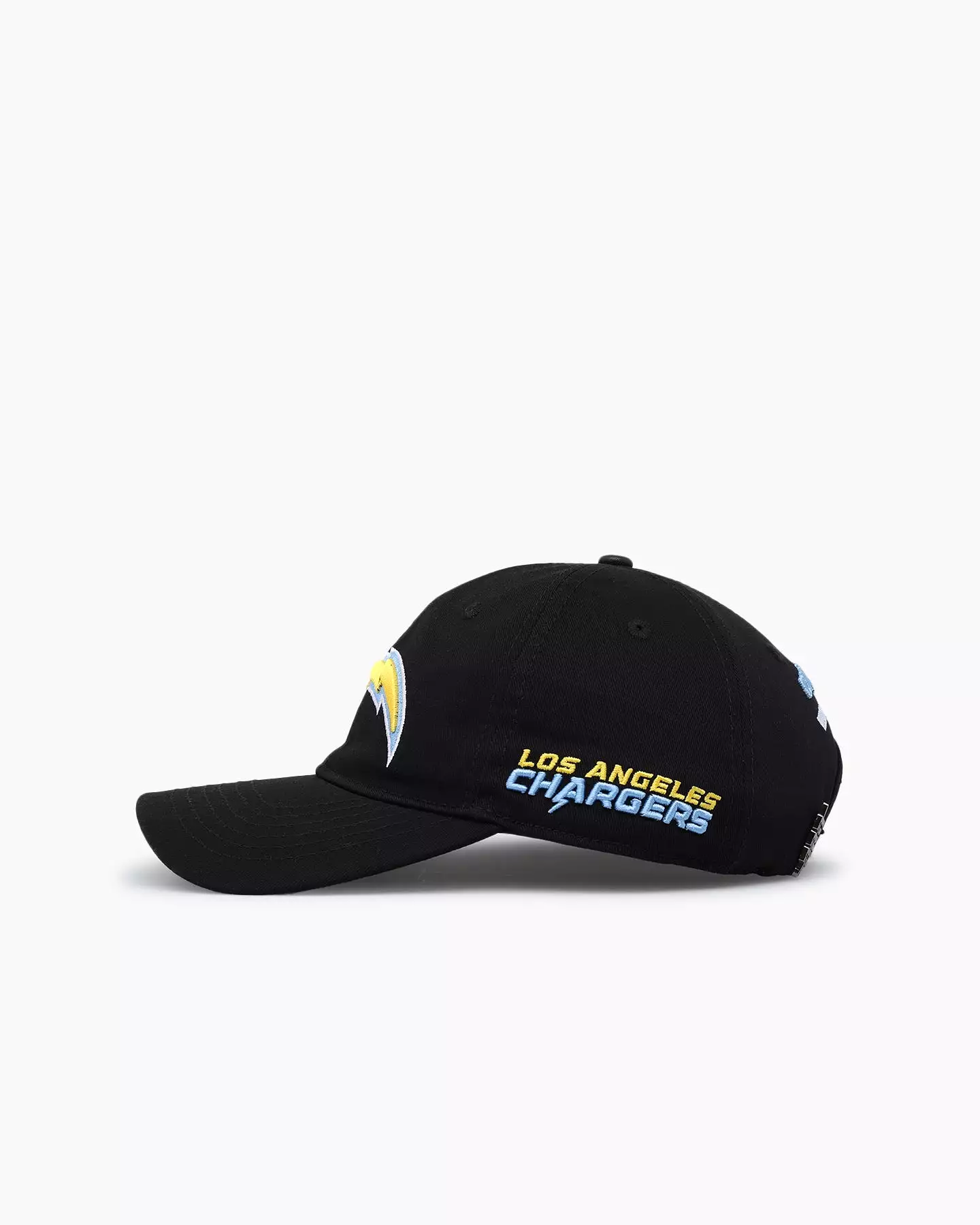 Pro Standard Los Angeles Chargers Fast Lane Logo Dad Hat Strapback Black