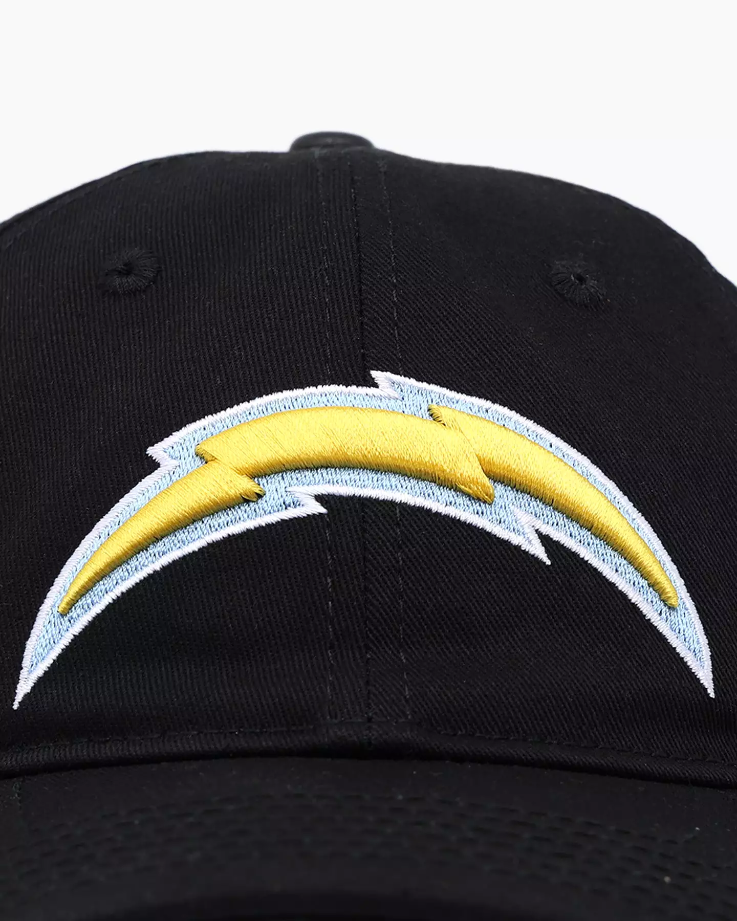 Pro Standard Los Angeles Chargers Fast Lane Logo Dad Hat Strapback Black