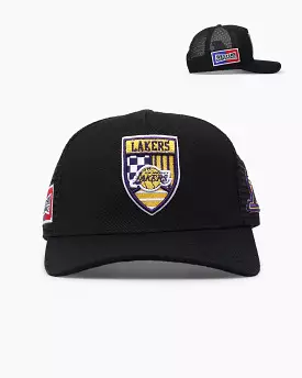 Pro Standard Los Angeles Lakers Fast Lane Trucker Snapback Black