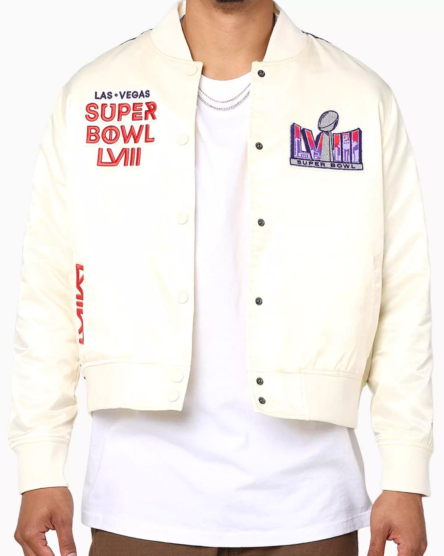 Pro Standard NFL Super Bowl LVIII Sublimated Jacket Eggshell