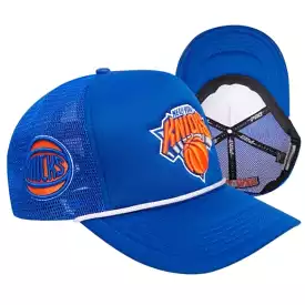 Pro Standard NY Knicks 2 Tone Wordmark Foam Front Trucker (Royal Blue)