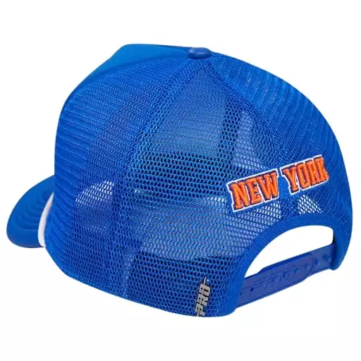 Pro Standard NY Knicks 2 Tone Wordmark Foam Front Trucker (Royal Blue)