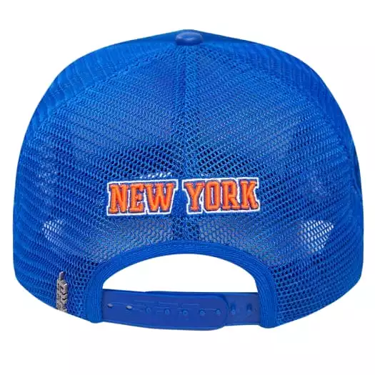 Pro Standard NY Knicks 2 Tone Wordmark Foam Front Trucker (Royal Blue)