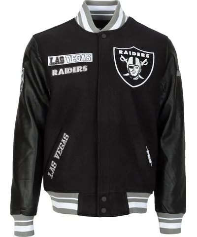 Pro Standard Raiders Split Logo Varsity Jacket