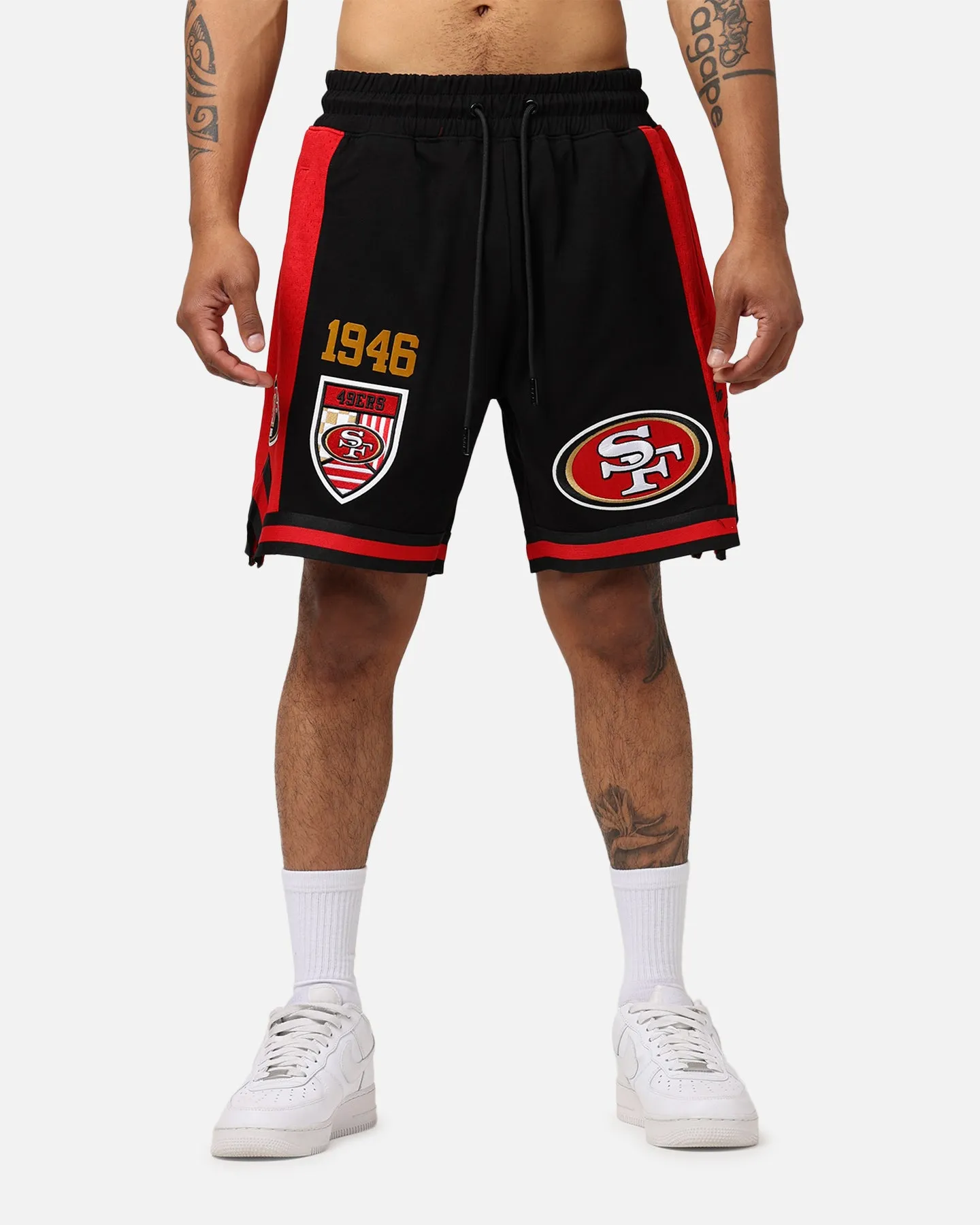 Pro Standard San Francisco 49ers Fast Lane 2.0 Shorts Black/Red