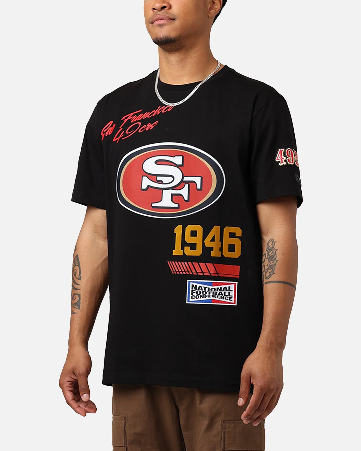 Pro Standard San Francisco 49ers Fast Lane SJ T-Shirt Black