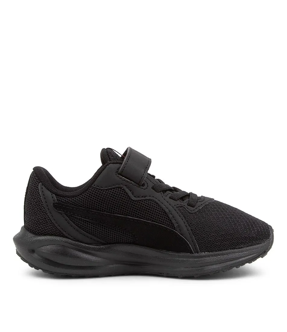 PUMA Twitch Runnerac Psjr Black Red Sneakers