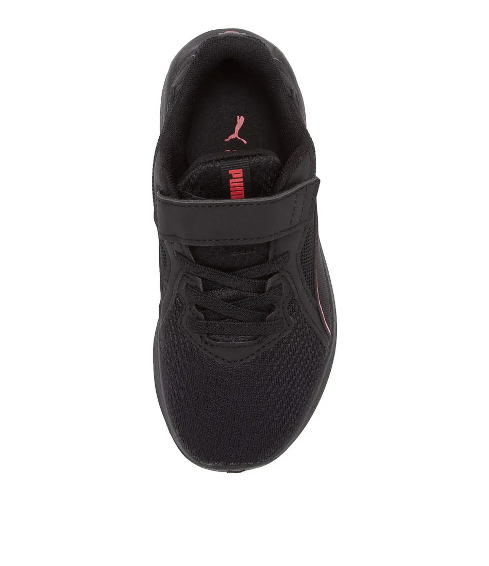 PUMA Twitch Runnerac Psjr Black Red Sneakers