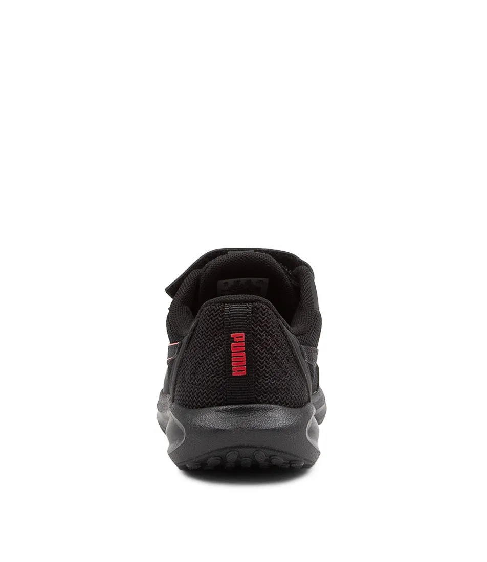 PUMA Twitch Runnerac Psjr Black Red Sneakers