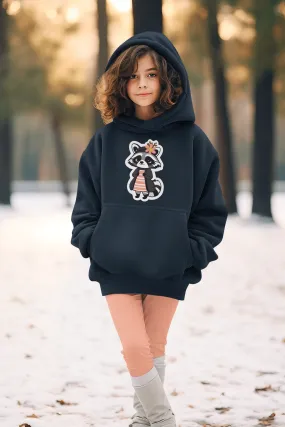 Raccoon Girl Youth Heavy Blend Hoodie