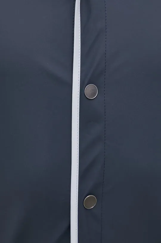 Rains rain jacket 18540 Long Jacket Reflective navy blue color