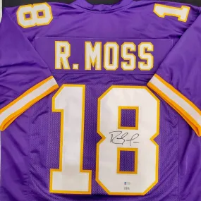 Randy Moss Autographed #18 Rookie Training Camp Purple Pro-Style Jersey (Standard Number)